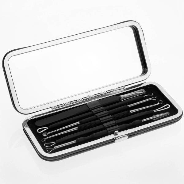 Fritzline Blackhead Remover met Spiegel - Mee Eter Verwijderaar - Acne Verwijderen Set - Comedonendrukker - Mee Eters Verwijderen